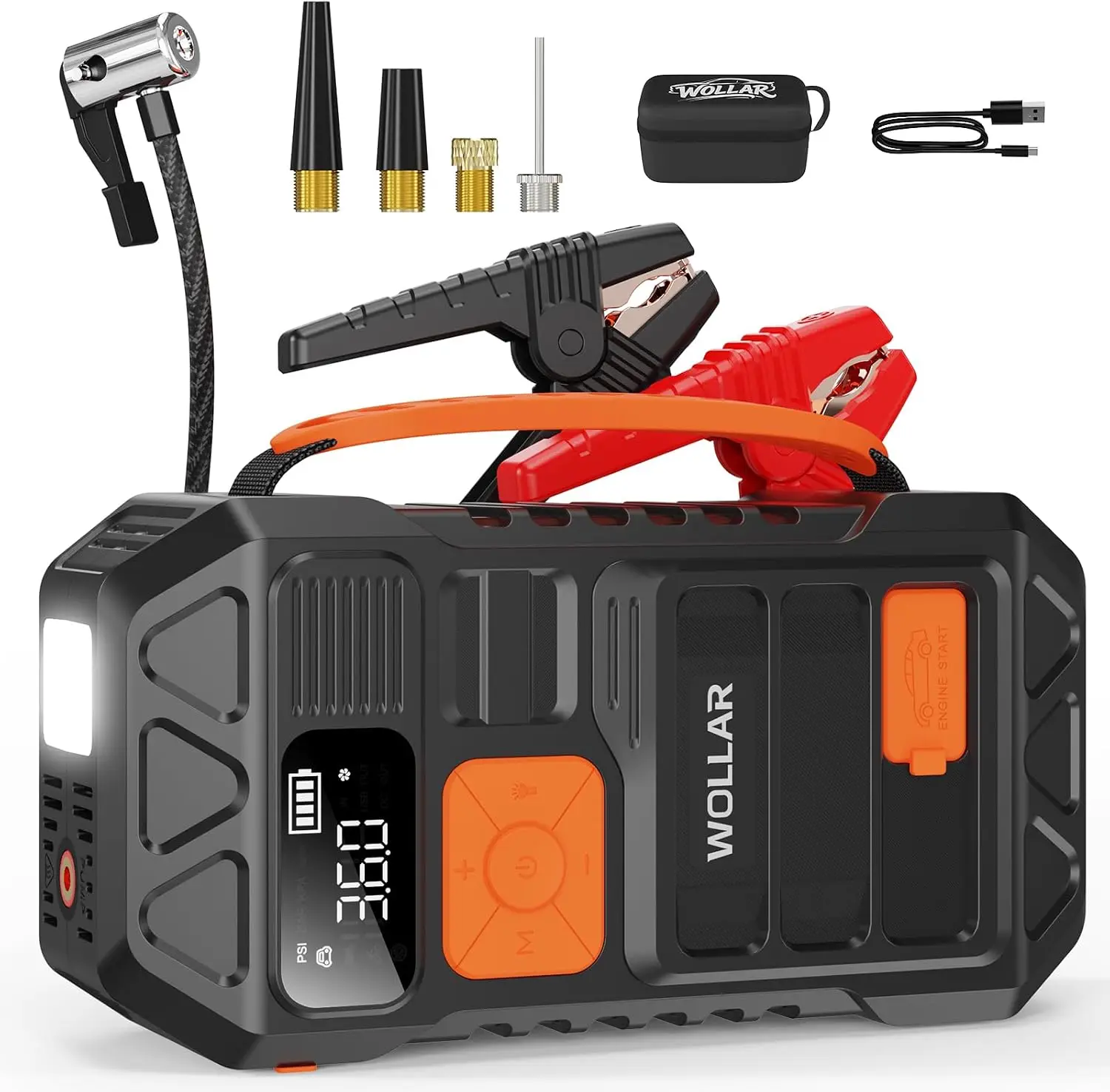 Portable Jump Starter - 3000A Peak Jump Starter met luchtcompressor