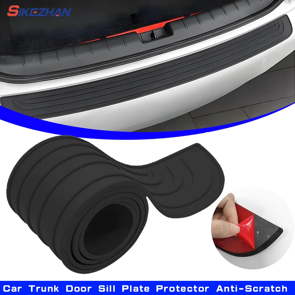 Bumper Guard Protector - Universele kofferbak instaplijsten plaatbeschermer antikras rubberen