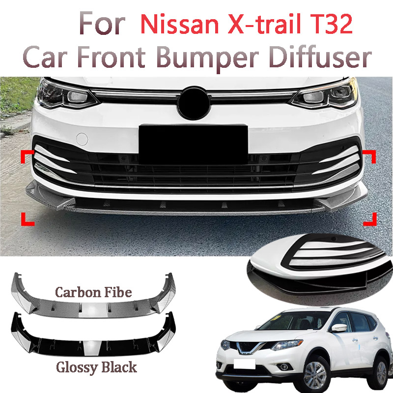 Car Accessories Lipa - Nieuwe Auto Gloss Black Voorbumper Lip