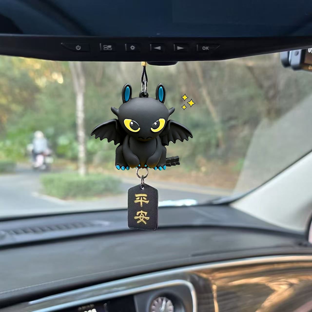 Car Accessories Dashboard - Tandloze auto-hangpop, schattig cartoon pluche speelgoed,