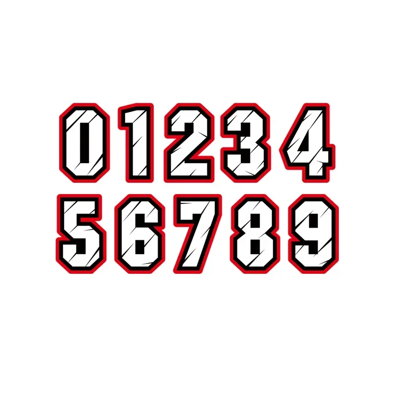 Car Accessories Racing - Autosticker Racing Nummer 1 2 3