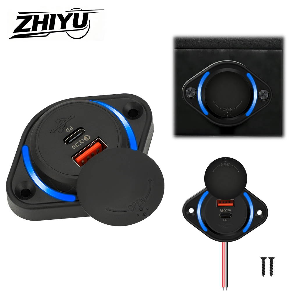 Car Accessories Qc - ZHIYU QC 3.0 Dubbele USB-lader met