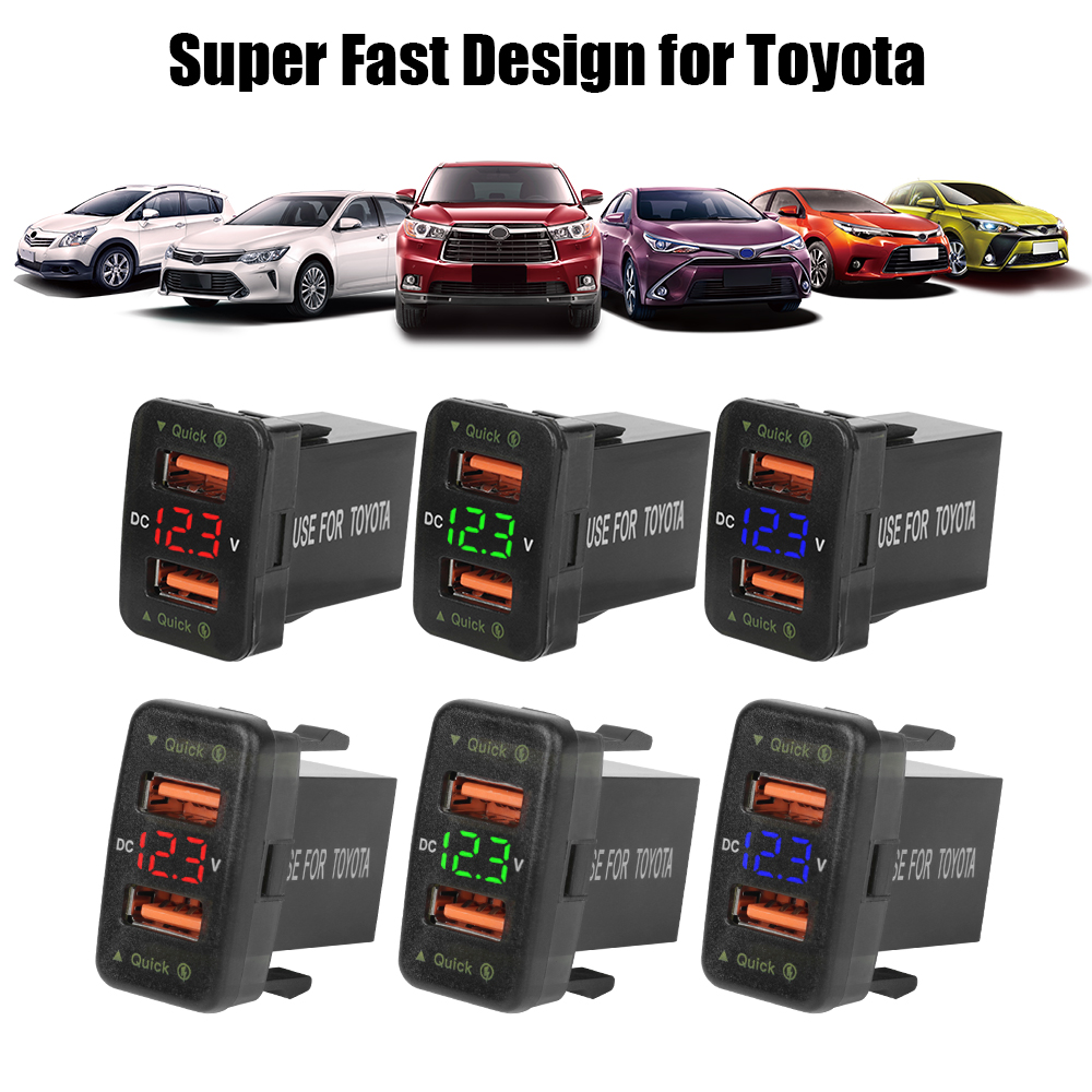 Car Accessories Qc - QC Auto Socket Charger 12-24V Voltmeter