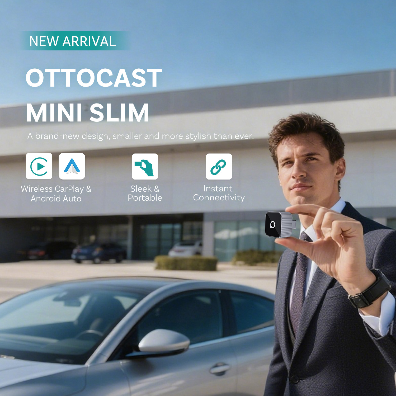 Car Accessories Youtube - Ottocast Mini Slim Draadloze CarPlay Android