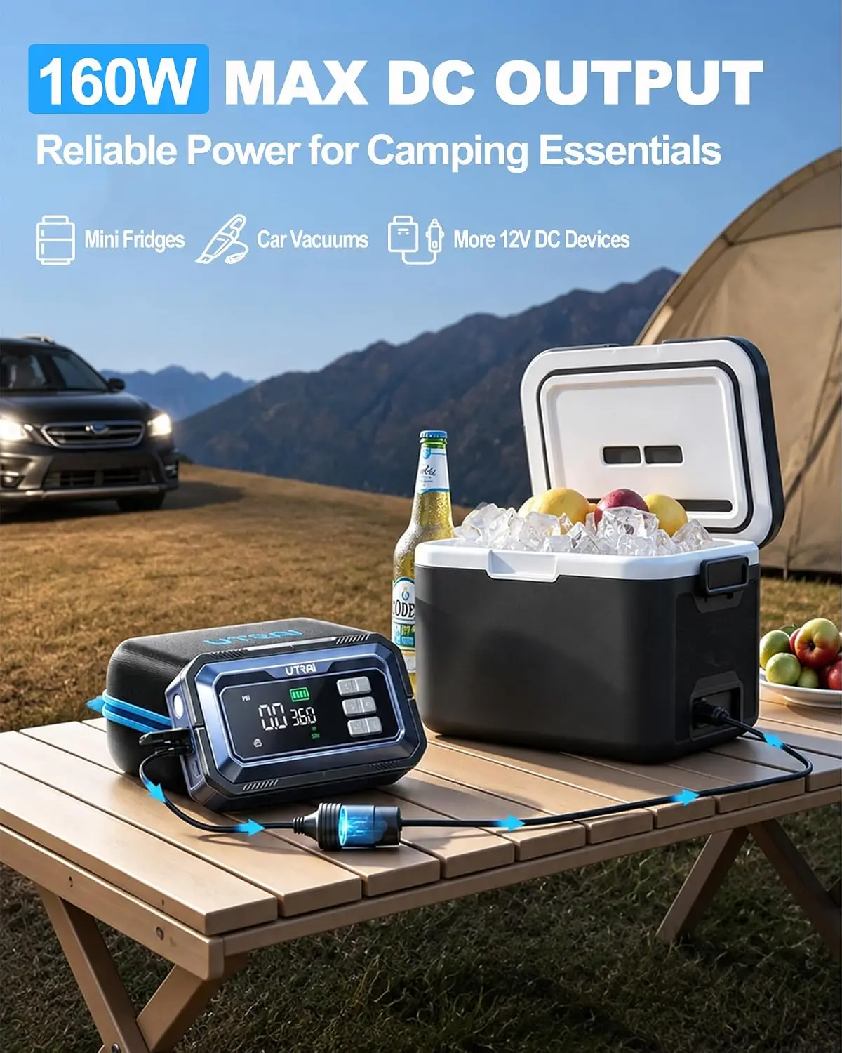 Jumpstarter met luchtcompresso - Portable Jump Starter recensie en prijs