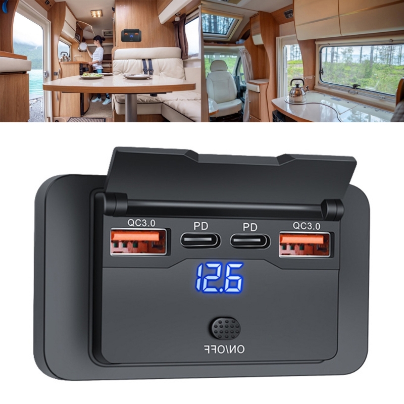 4-poorts dubbele PD dubbele QC - Car Accessories Qc recensie en prijs