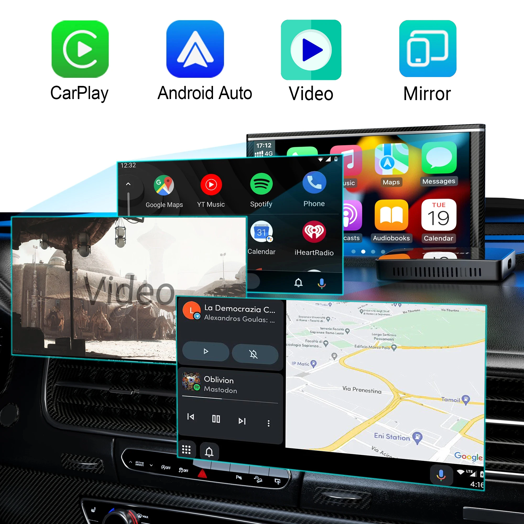 OTTOCAST Play2Video Draadloze  - Car Accessories Youtube recensie en prijs