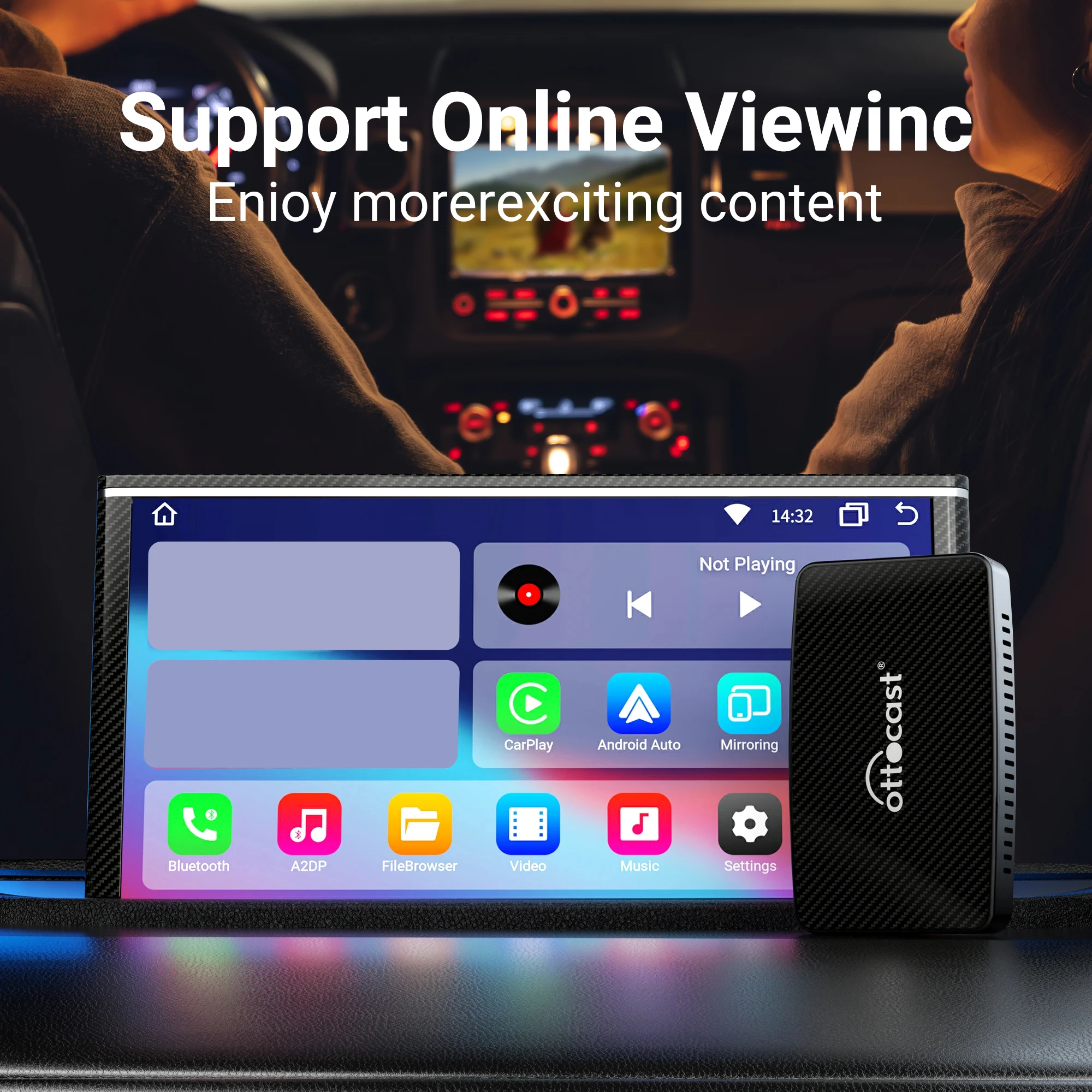 OTTOCAST Play2Video Draadloze  - Car Accessories Youtube recensie en prijs