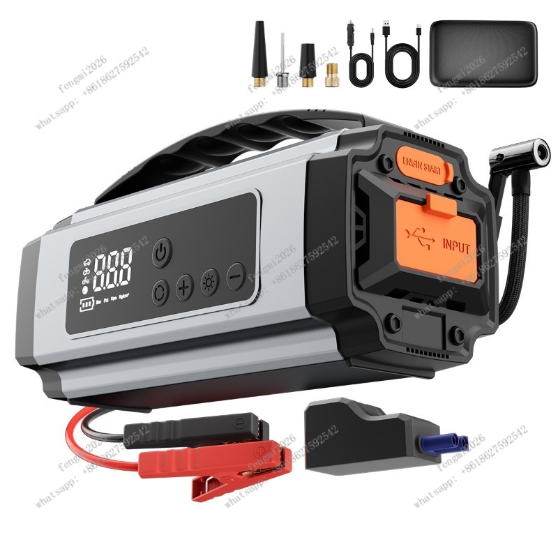 Draagbare autobandenpomp, nood - Portable Jump Starter recensie en prijs