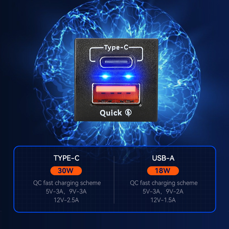 48W Snellader Qc3.0 Usb Type-C - Car Accessories Qc recensie en prijs
