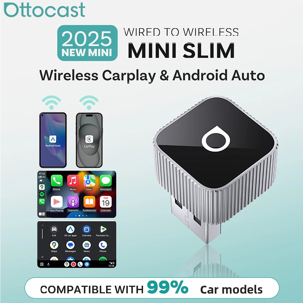 Ottocast Mini Slim draadloze C - Car Accessories Youtube recensie en prijs