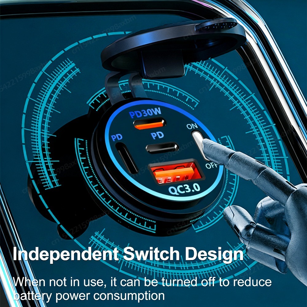12V QC3.0 USB-C stopcontact PD - Car Accessories Qc recensie en prijs