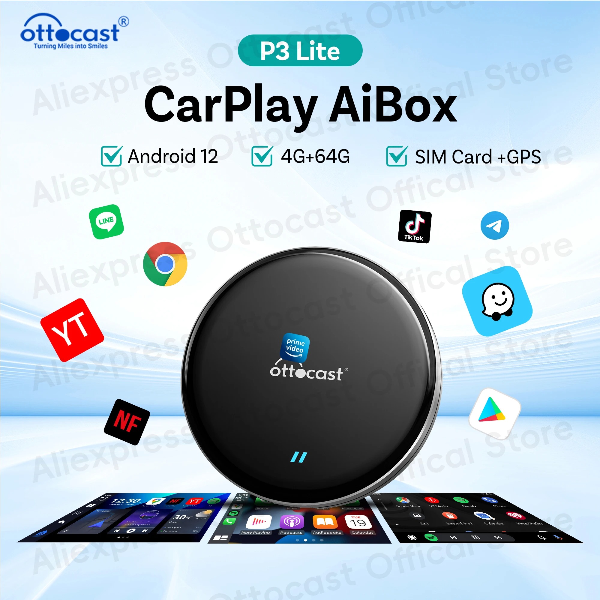 OTTOCAST Nieuwe P3 Lite OttoAi - Car Accessories Youtube recensie en prijs