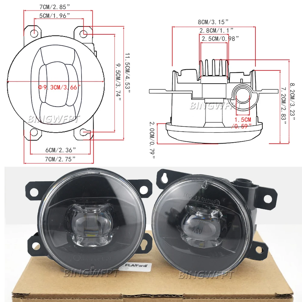 Auto Led Lens Mistlamp Montage - Car Accessories Uae recensie en prijs