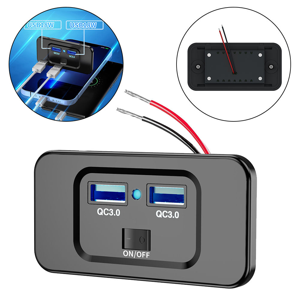 12 V-24 V QC 3.0 Dual USB Auto - Car Accessories Qc recensie en prijs