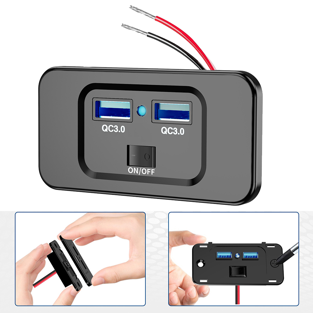 12 V-24 V QC 3.0 Dual USB Auto - Car Accessories Qc recensie en prijs