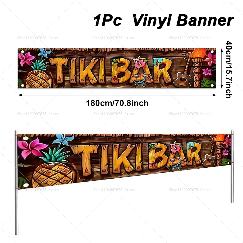 Tiki Bar Banner Tropisch Hawai - Car Accessories Nearby recensie en prijs