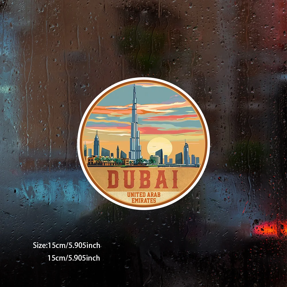 1 stuk matte Dubai VAE cartoon - Car Accessories Uae recensie en prijs